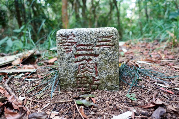 三角點特寫 - 北湖呂山山頂