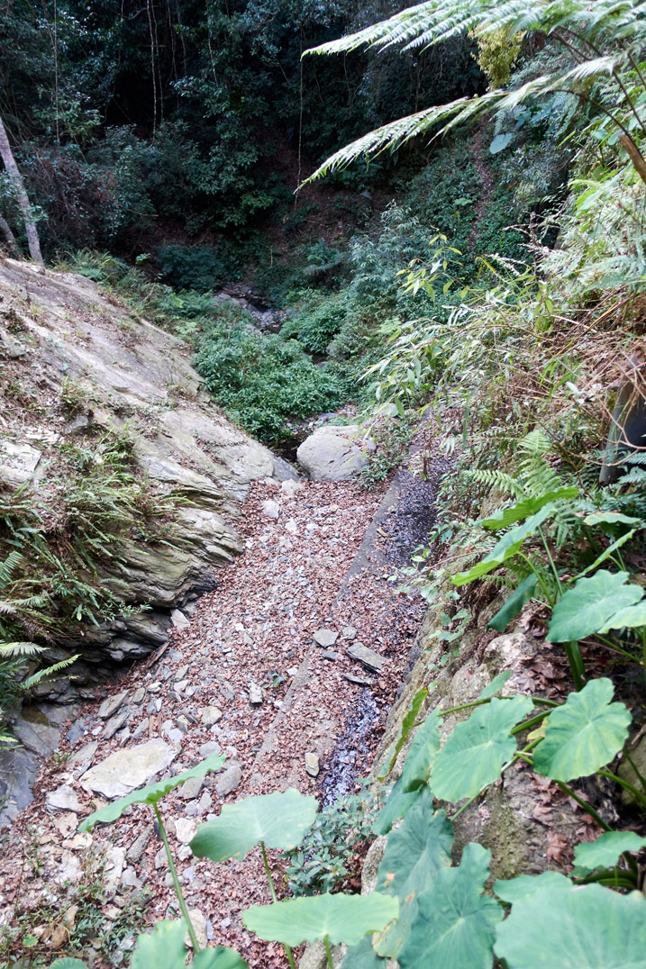 俯瞰山路邊坡 - 蕃里山道路